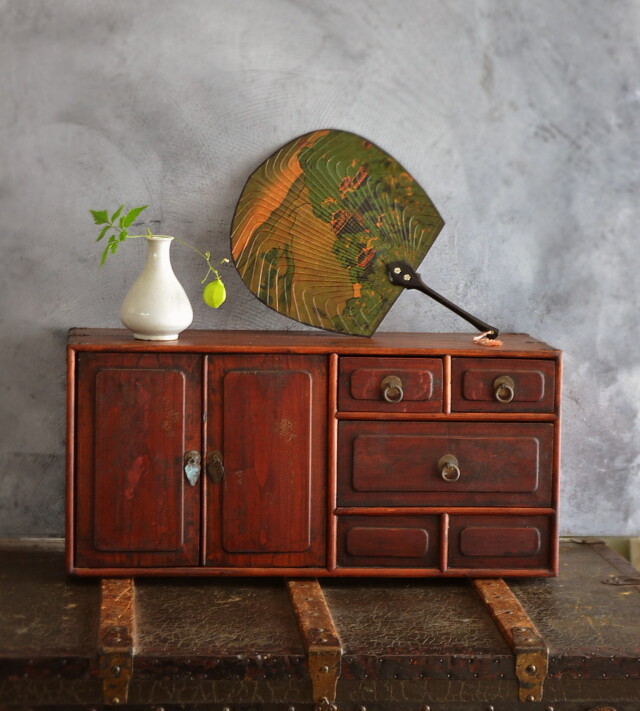 Antique Sam's Collection 小箱 小さな箪笥 李朝小さな引き出し箱 開き箱