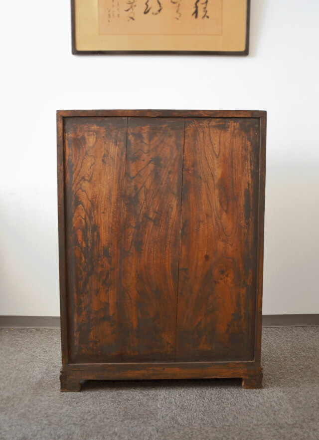 李朝箪笥 李朝バンダジ 幅795 高さ1150mm パンダジ 書庫 違い棚 韓国