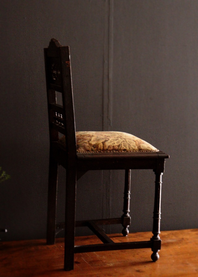 アンティークフランス製ゴブラン織りチェアー ミニチェアー Antique