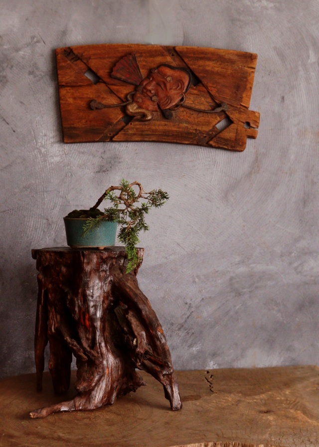 古木花台 珪化木 花台 根瘤 古玩 古材 盆栽台 飾り台 Antique Sam's