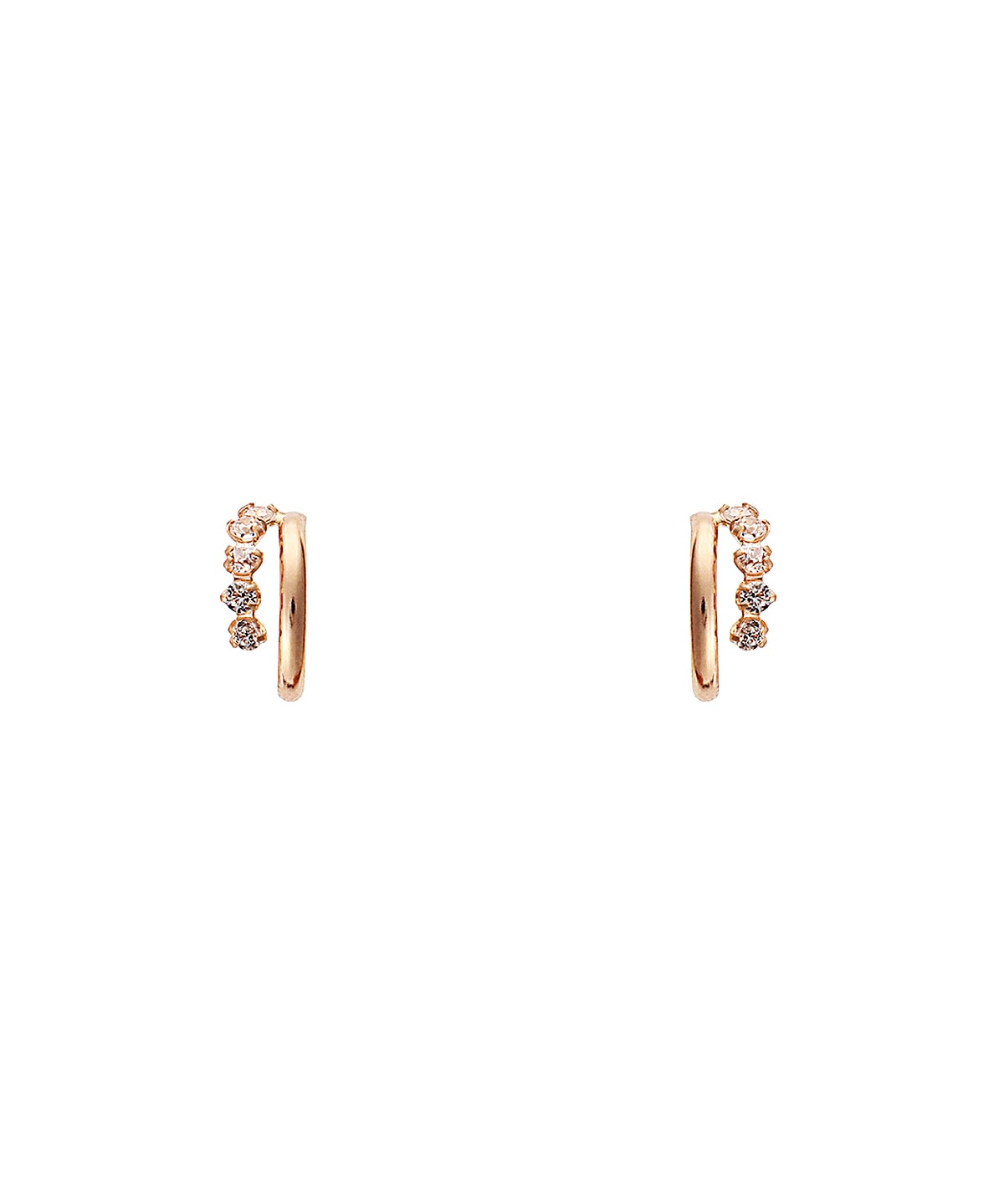 K18 SPG ミニフープピアス(FREE K18 ピンクA): Samantha Tiaraサマンサ