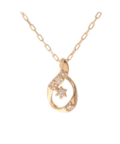 K18 YG ダイヤドロップネックレス(40cm K18 イエロー): Samantha Tiara