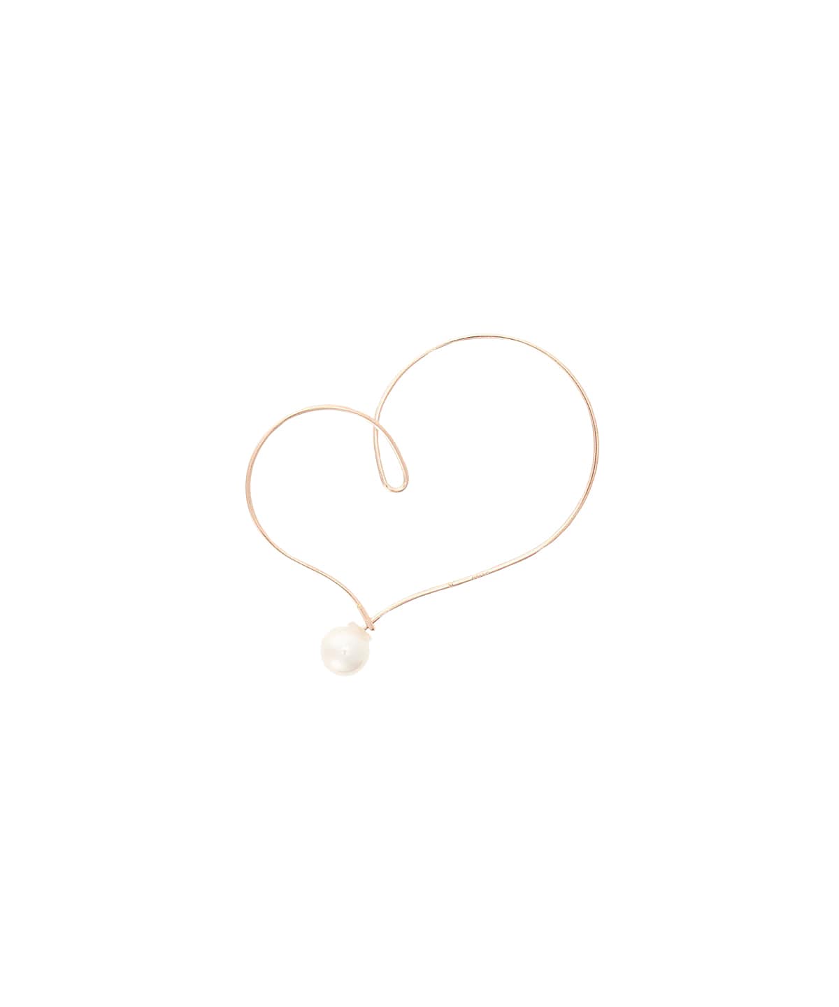 K14GF ハートシェイプピアス（片耳用）(FREE K14GF): Samantha Tiara