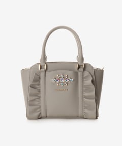 ビジューフリルハンドバック(FREE グレー): SAMANTHAVEGAサマンサ