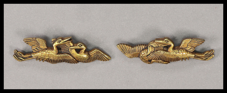 目貫：二羽鶴図 Menuki:Niwa Tsuru Zu