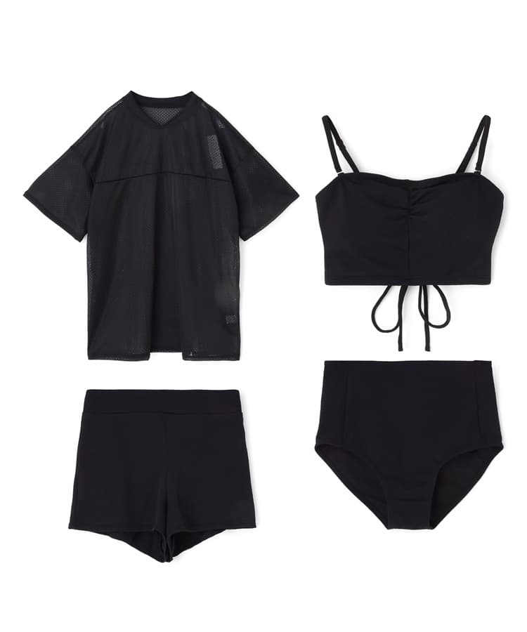 2025年新作】WEB限定メッシュTシャツブラトップ4点セット水着｜三愛