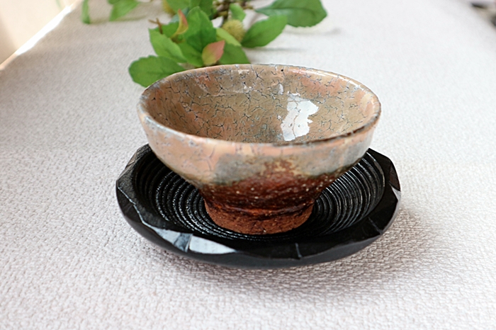 汲出し 湯呑 陶器 萩焼 黒田岳 鬼萩汲出碗揃え（5客セット） 山帰来