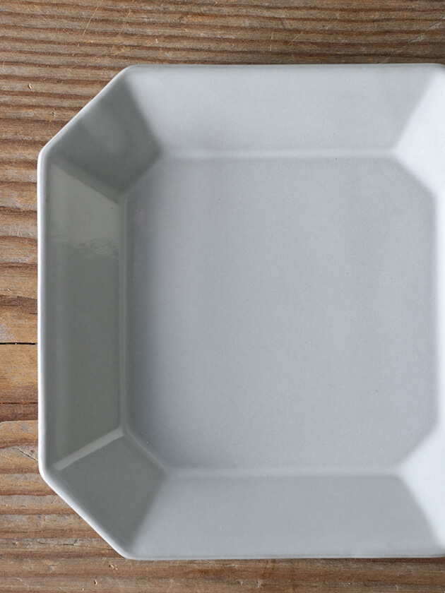スクエアプレートFluer S 12.4cm オフホワイト