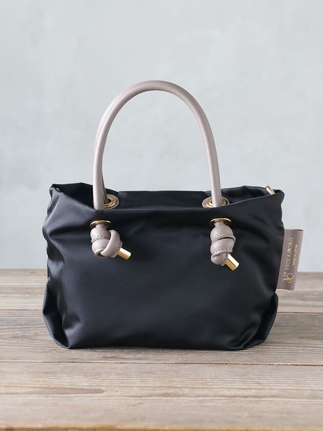 VIOLAd'OROバッグBIANCAブラックxトープXS ヴィオラ ドーロ