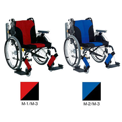 非課税】自走介助兼用車椅子 スタイリッシュ車いす背折りたたみタイプ