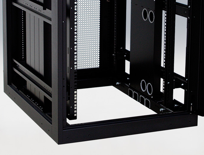 2分割サーバーラック SSR シリーズ SSR-427090VD2W｜19インチラック