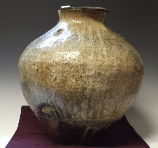 古美術青華堂｜F460 常滑焼・三耳壺（室町時代）