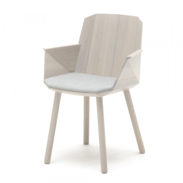 カラーウッドサイドアームチェア / グレインベージュKarimoku New