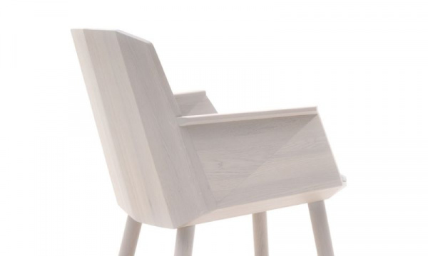 カラーウッドサイドアームチェア / グレインベージュKarimoku New