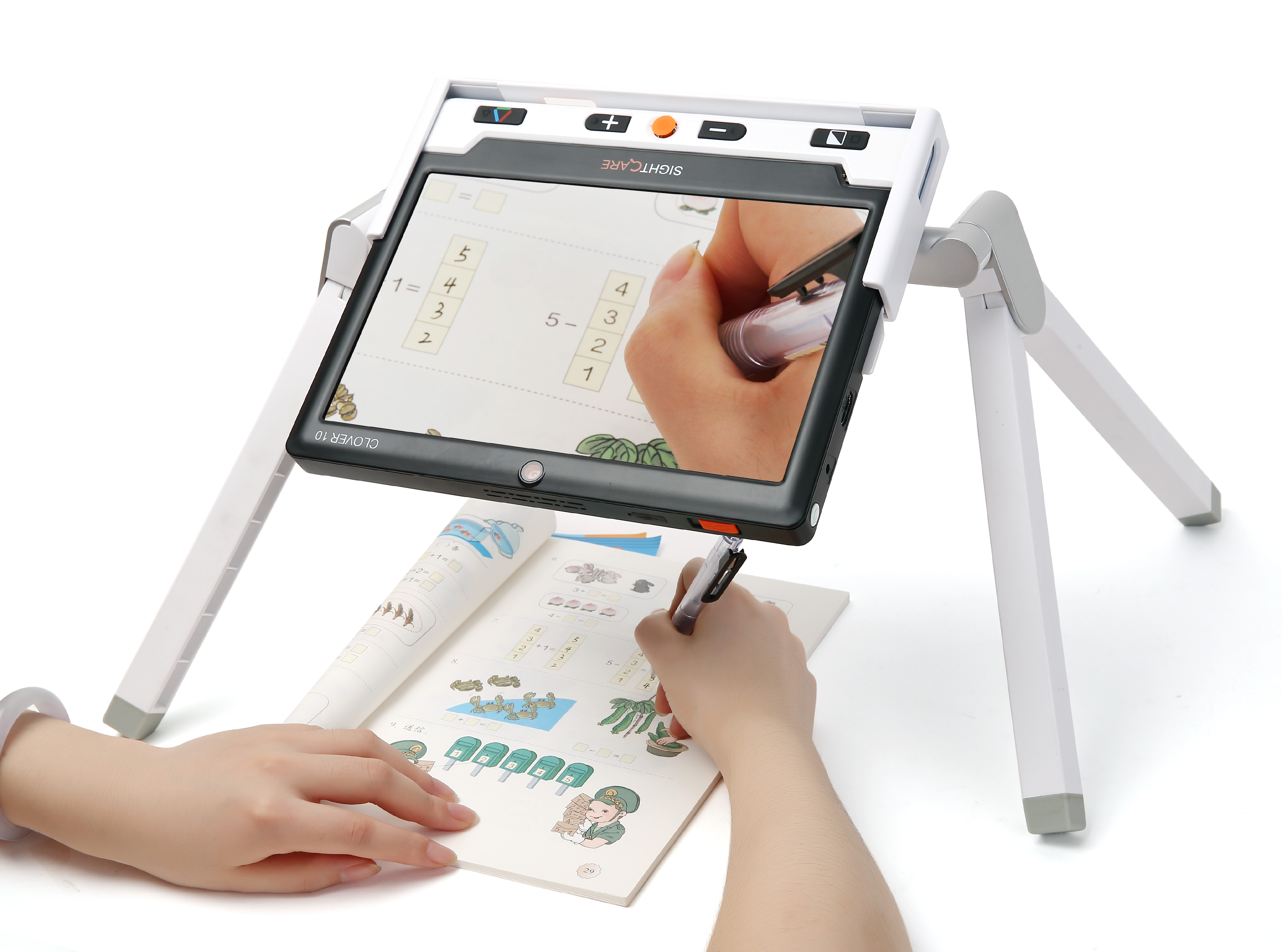 美品」携帯型拡大読書器 サイトケア CLOVER10 HVM005B CLOVER10