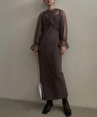 Mサイズ】MANY WAY AIRY VEIL DRESS Ameri VINTAGE（アメリ