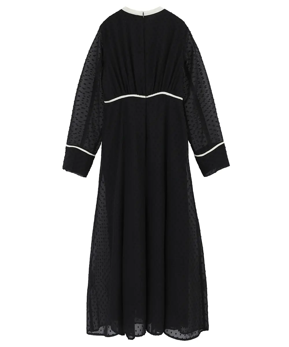 1サイズ】DOT CUT JAQUARD ONE PIECE CLANE（クラネ）のレンタル