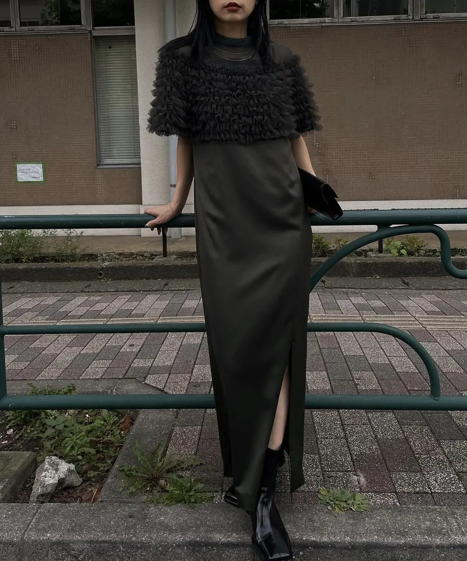 Mサイズ】2WAY VOLUME FRILL BOLERO SET DRESS Ameri VINTAGE（アメリ