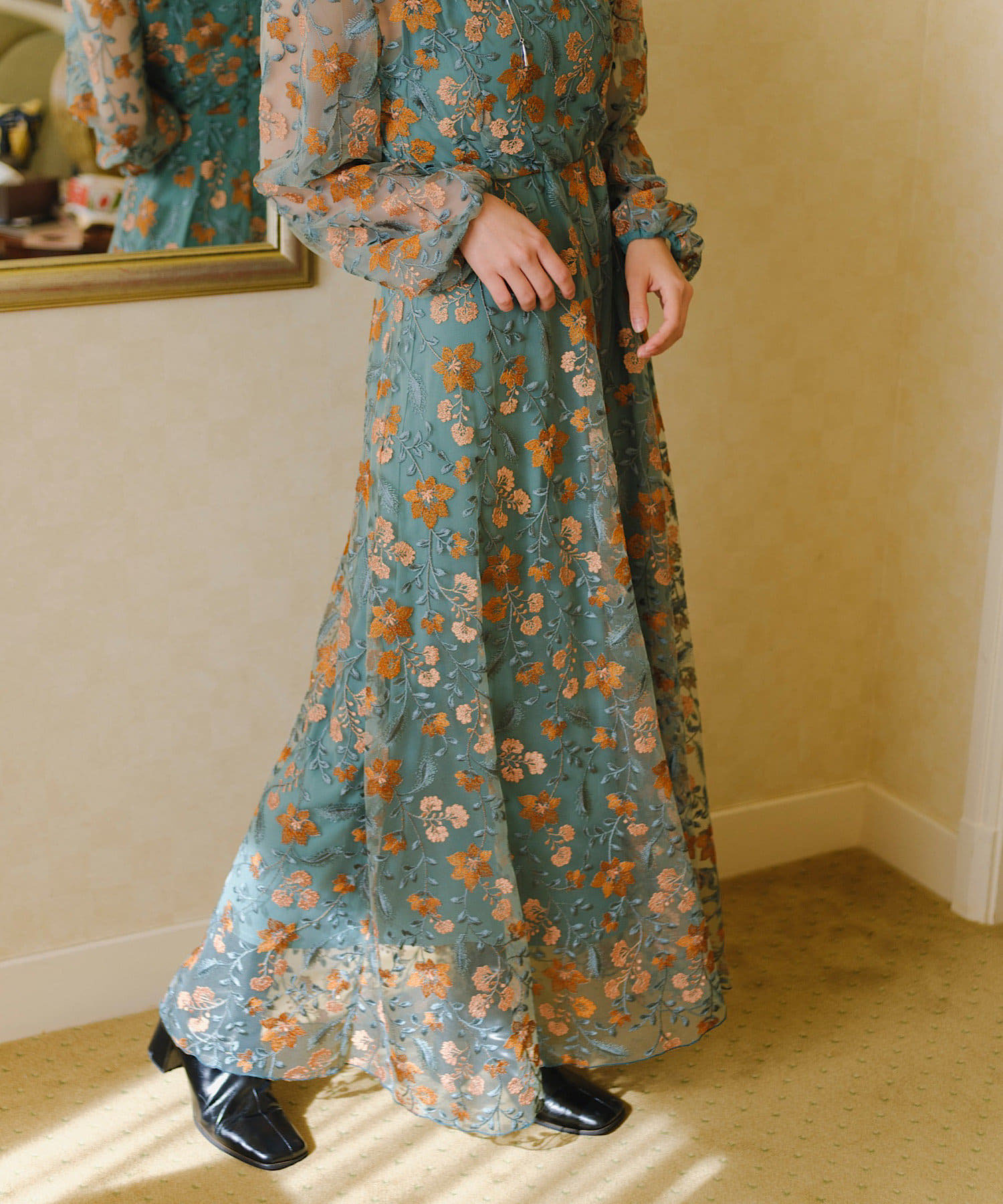 1サイズ】embroidery organdy dress Kastane（カスタネ）のレンタル