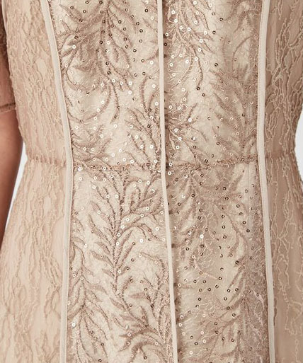 1サイズ】リーフレースパイピングドレス FRAY I.D（フレイアイディー