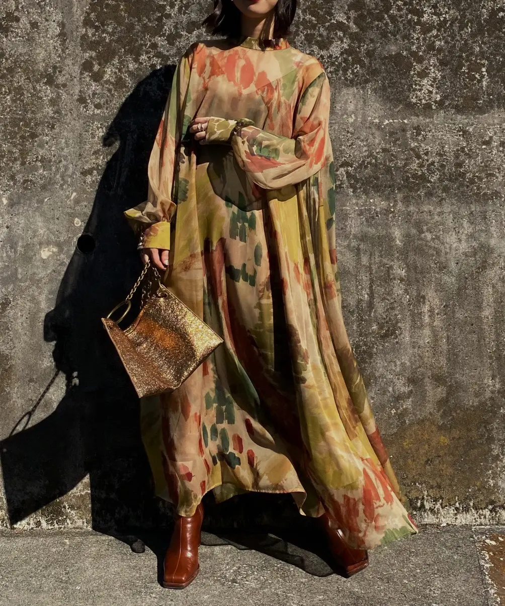 Sサイズ】UND WILLOW PAINT DRESS Ameri VINTAGE（アメリヴィンテージ