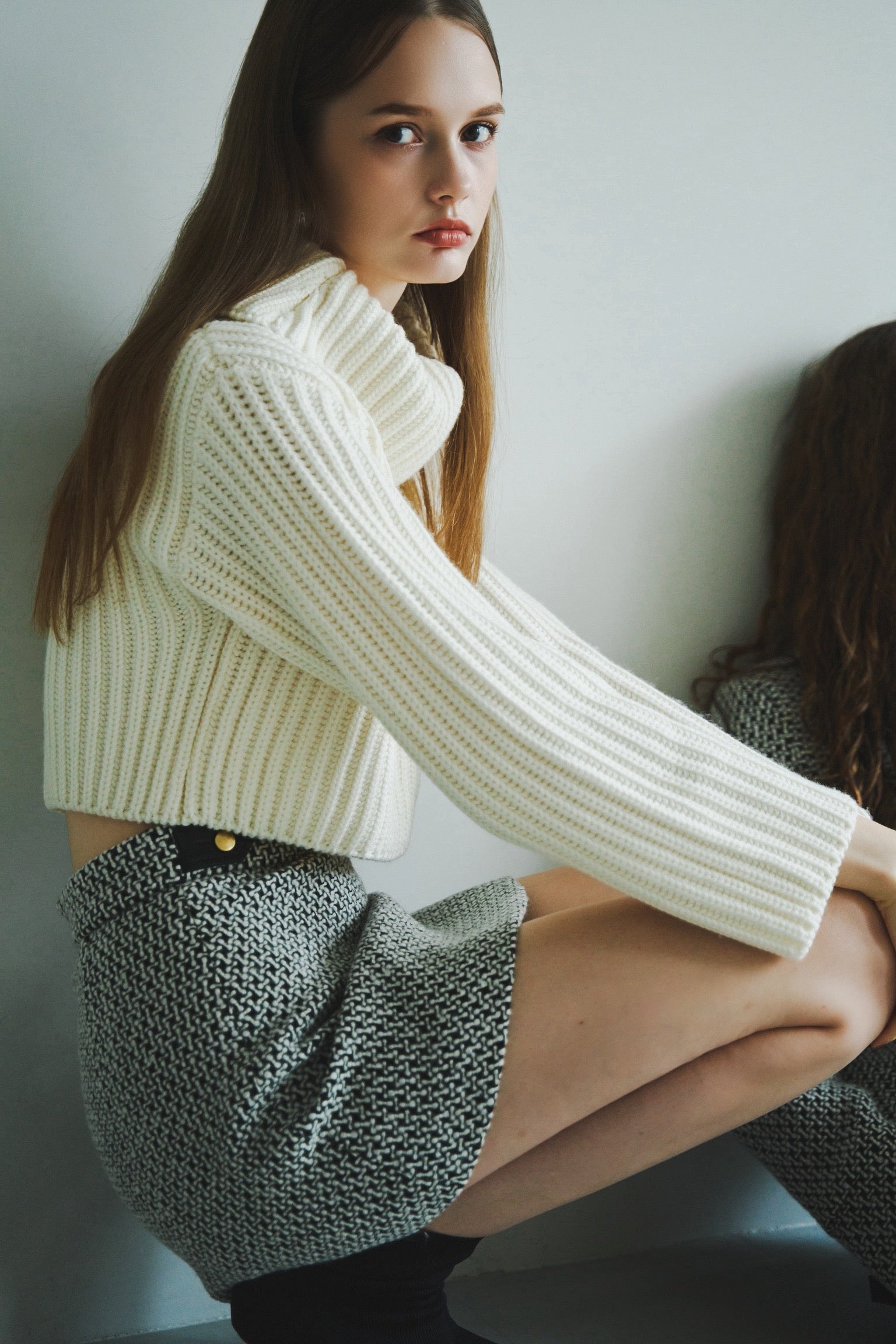 Turtleneck straight sleeve sweater – shéller / シェリエ