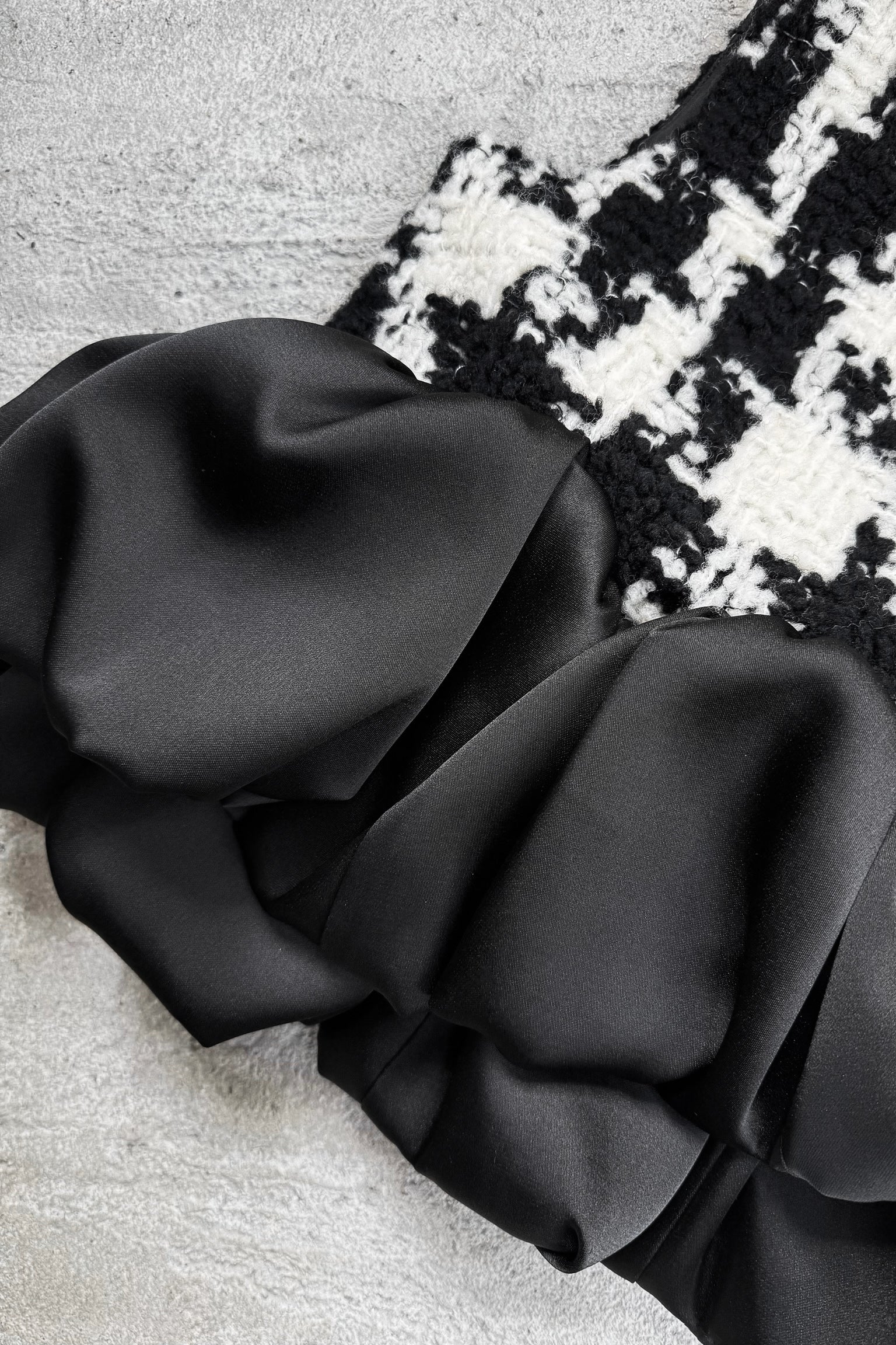 gingham tweed bloom tops – shéller / シェリエ