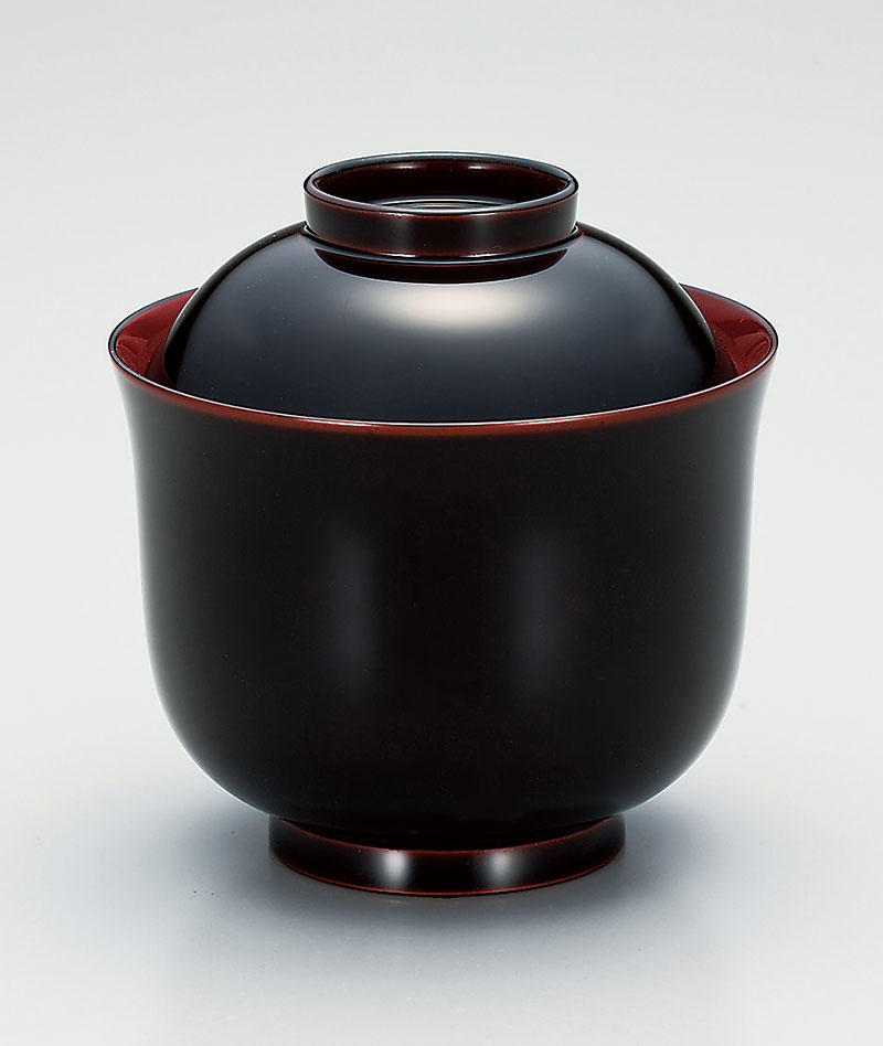 お椀小吸椀-越前塗 溜 姫小椀［5客］ | 越前漆器粂治郎