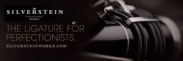 まったく新しいヒモ式サックスリガチャー silverstein（シルバー