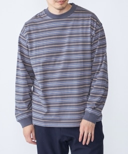 SHIPS any別注】sports wear: レトロ カラー ボーダー Tシャツ