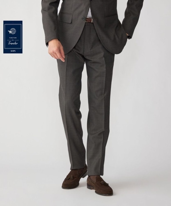 SHIPS:〈FUNCTION/洗濯機可能〉ウォッシャブル バーズアイ スラックス