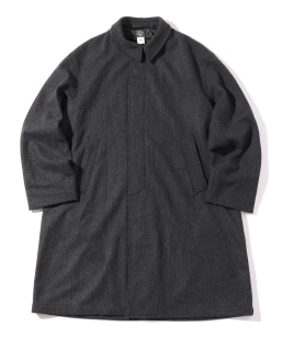 SHIPS別注】INVERTERE: ウールヘリンボーン ロング ダッフルコート