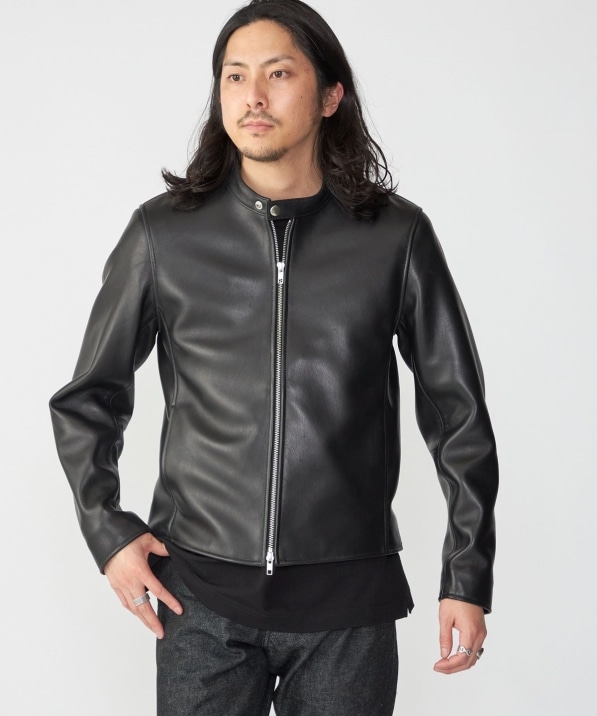 SHIPS: ラムレザー シングル ライダース ジャケット｜ SHIPS 公式サイト