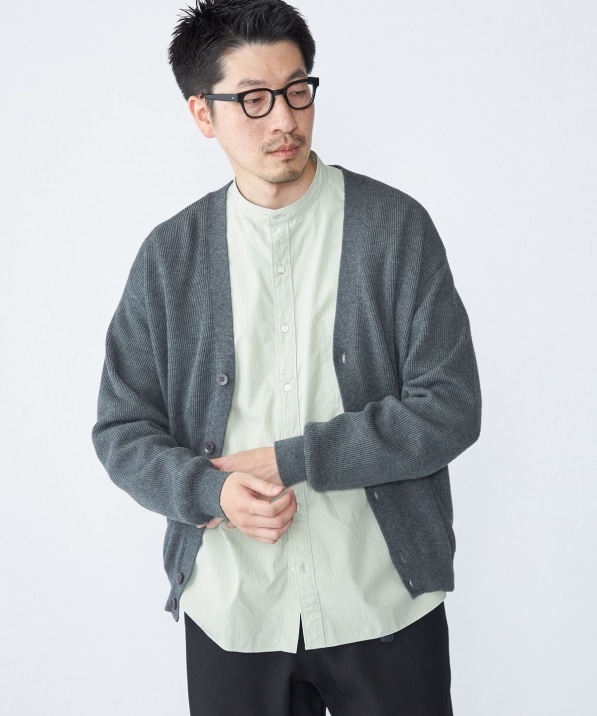 SHIPS: 奥山メリヤス Vネック カーディガン｜ SHIPS 公式サイト