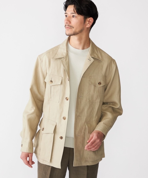 SHIPS: LES LESTON リネン サファリ ジャケット｜ SHIPS 公式サイト