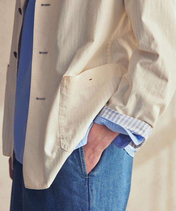 BATEAUX DE SHIPS: リラックス フィッシュマウス シャツ テーラード