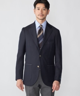 SHIPS別注】Errico Formicolla: カシミヤ ヘリンボーン ネクタイ