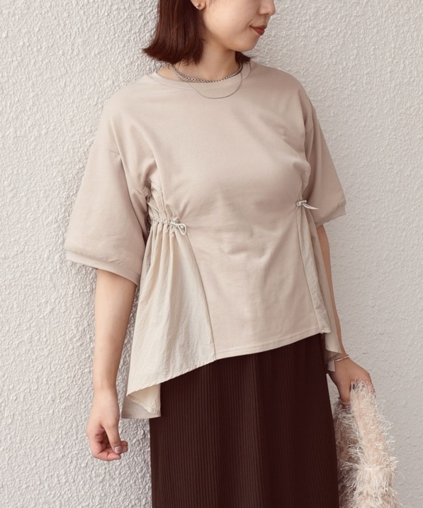 SHIPS Colors:〈洗濯機可能〉ミニ裏毛 ドッキング トップス◇｜ SHIPS