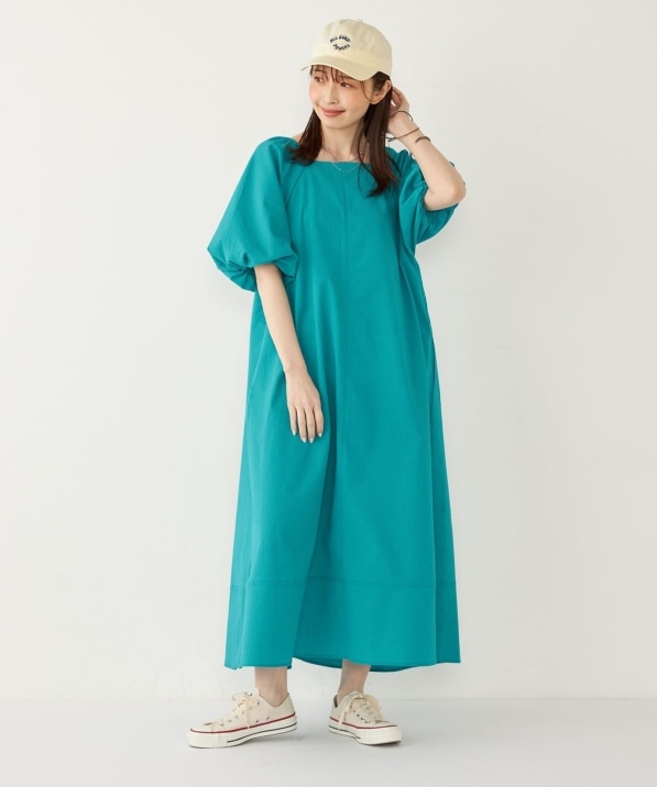 SHIPS Colors:〈接触冷感・洗濯機可能〉サッカー 2WAY パフスリーブ