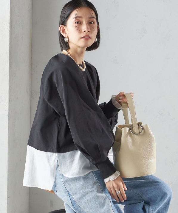 手洗い可能〉シアー コンビ タック プルオーバー｜ SHIPS 公式サイト