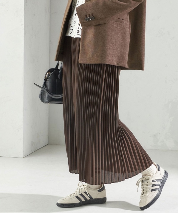 プリーツ ミディ ウエスト ゴム スカート｜ SHIPS 公式サイト