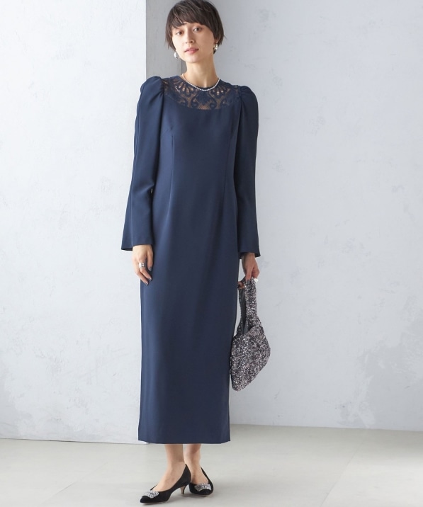 troisiemeCHACO:レース 切替 ワンピース（セレモニー対応可）｜ SHIPS