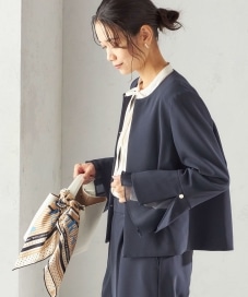 ダブル クロス レイヤード ペプラム ジレ（セレモニー対応可）｜ SHIPS