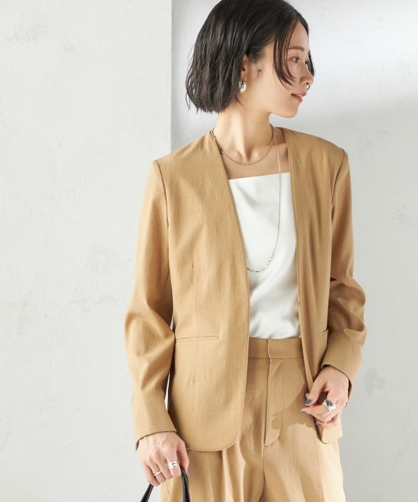 手洗い可能〉FUNCTIONAL カラーレス ジャケット（セットアップ対応