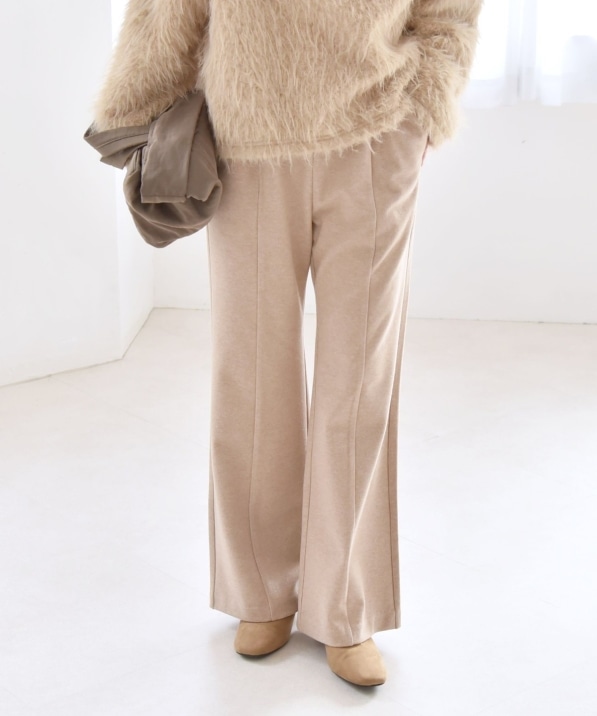 quaranciel:〈手洗い可能〉ウォーム ジャージー セミフレア イージー