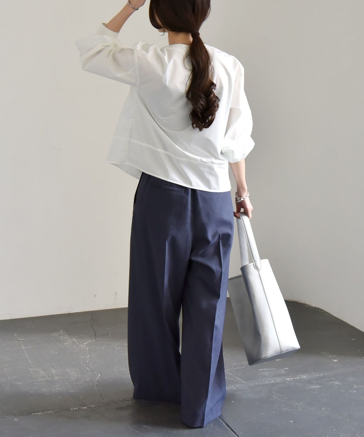 Lululemon ネイビー ワイドパンツ (新品タグ付き) ルルレモン