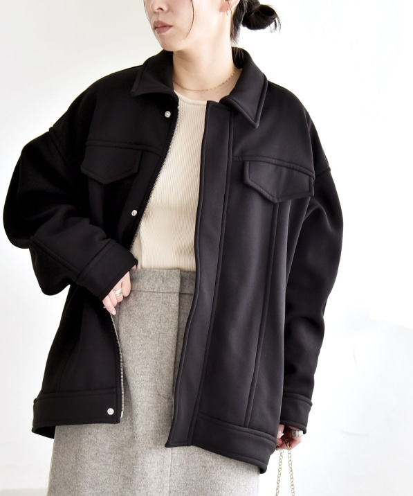 quaranciel:〈洗濯機可能〉ダンボール 裏起毛 コクーン オーバー