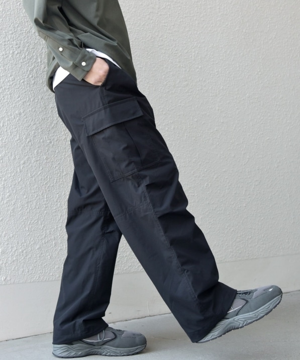 SHIPS any:〈洗濯機可能〉スマート ワイド イージー カーゴ パンツ