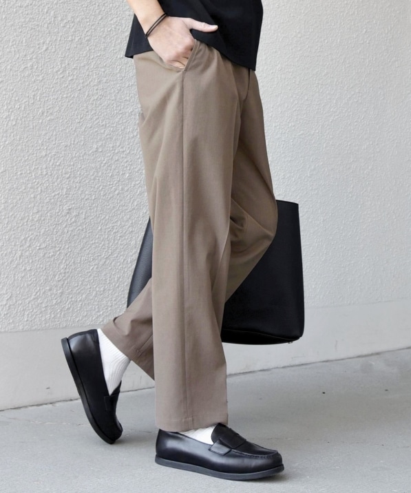 SHIPS any:〈吸水速乾〉Rapidry クリース アンクル テーパード