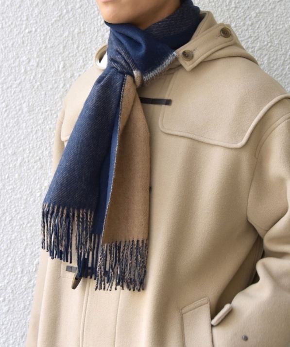 SHIPS any: サープラスヤーン ウール カシミヤ リバーシブル パネル